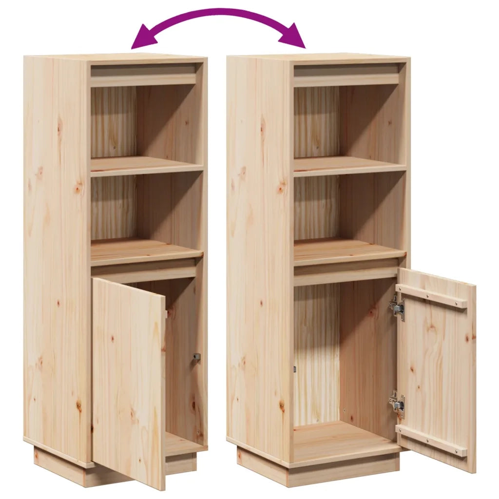 Credenza 37x34x110 cm in Legno Massello di Pino 813515