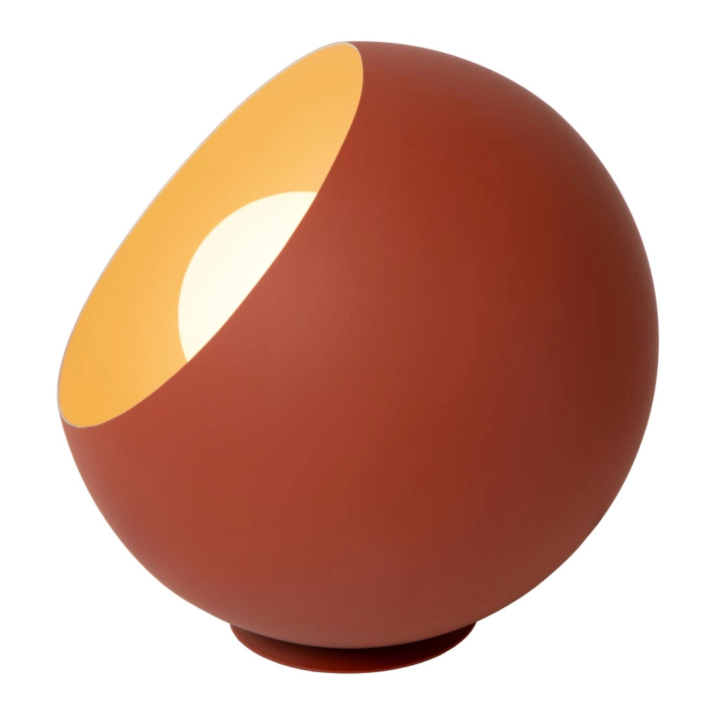 Lampada da tavolo DOREDOS sferica terracotta 1xE27