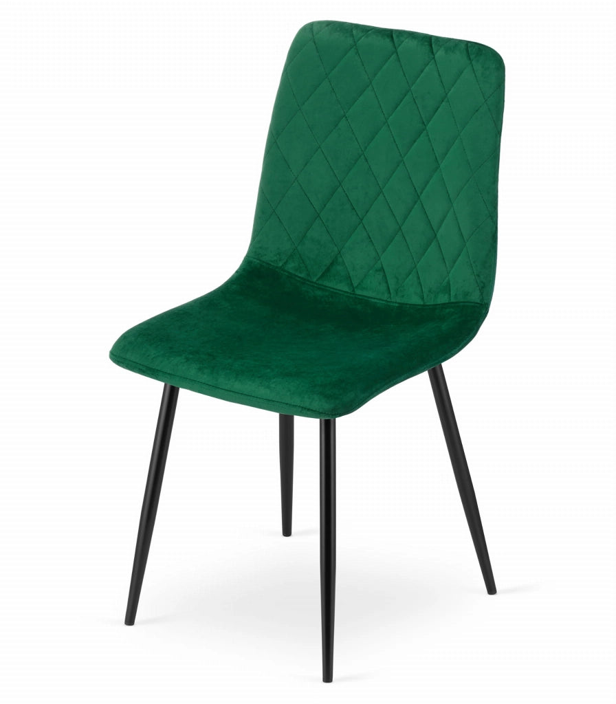 Sedia VALORA TURIN - Velluto verde scuro x 2