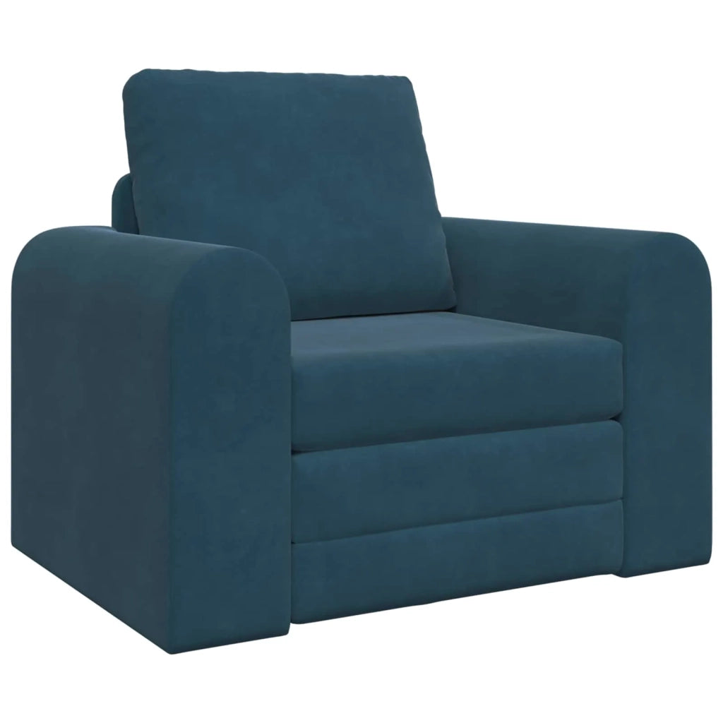 Divano letto Blu 98 x 71 x 83 cm Velluto 4106665