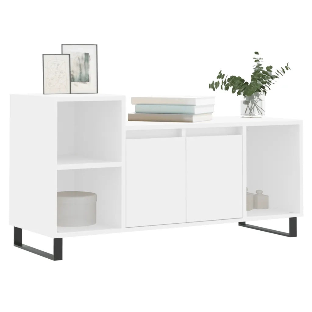 Mobile Porta TV-Mobile per TV-Credenza TV Bianco 100x35x55 cm in Legno Multistrato 191868