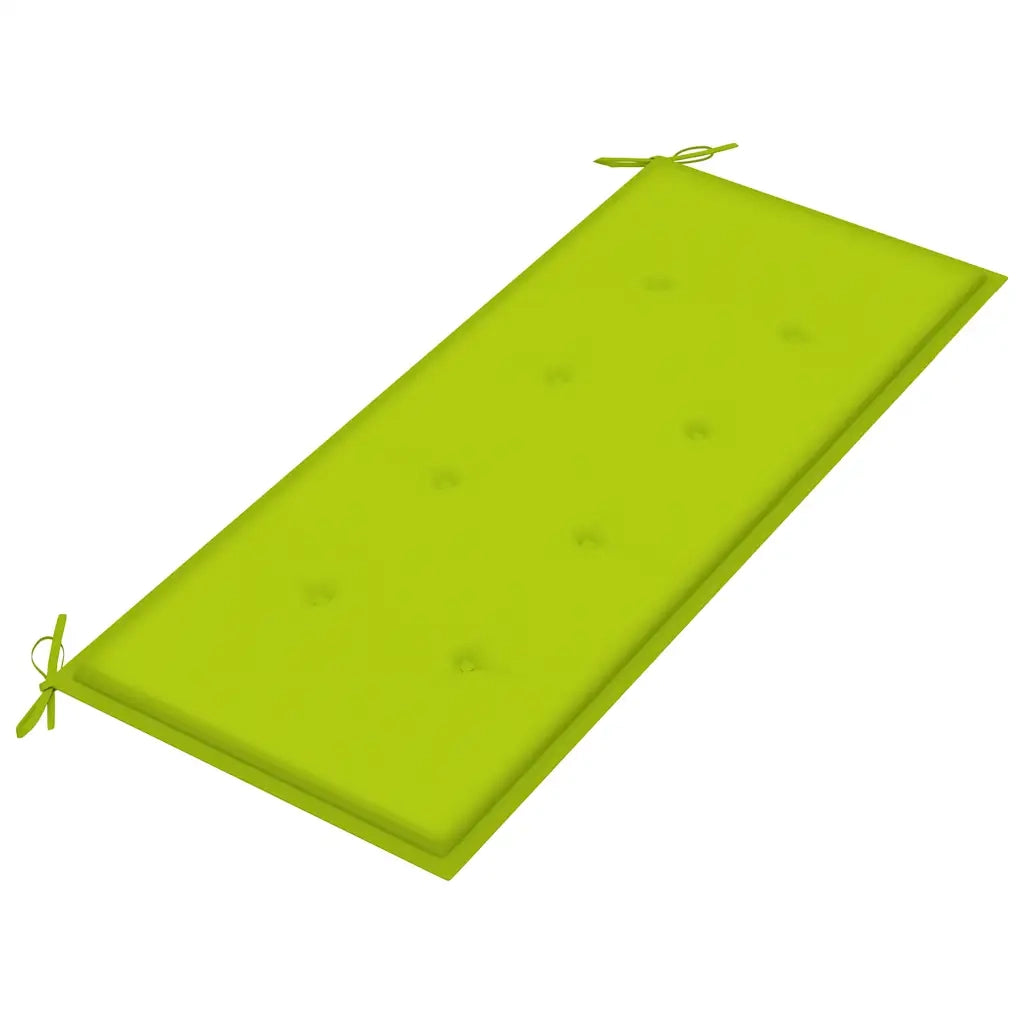 Panca da Giardino con Cuscino 120 cm in Bambù 3063887