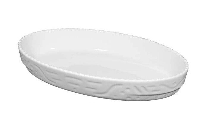 Pirofila forno piatto portata in Porcellana Bainco 32 cm