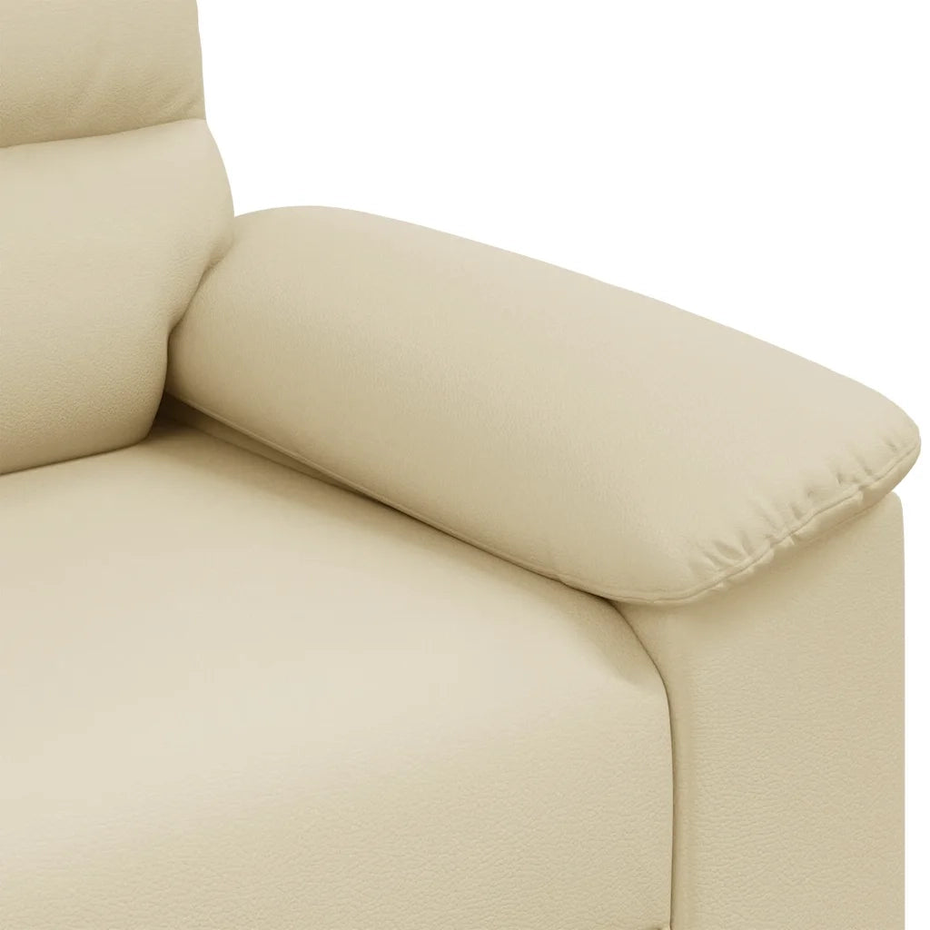 Divano a 2 posti Crema 160x81x84 cm in Similpelle 4105333