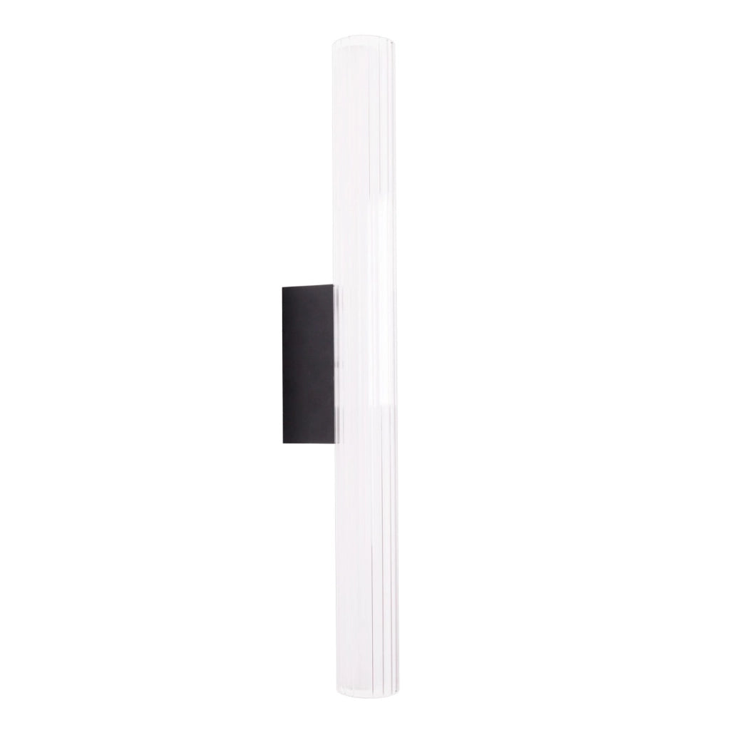 Applique Maxlight FAYETTE nera 61cm LED 12W IP44 3000K