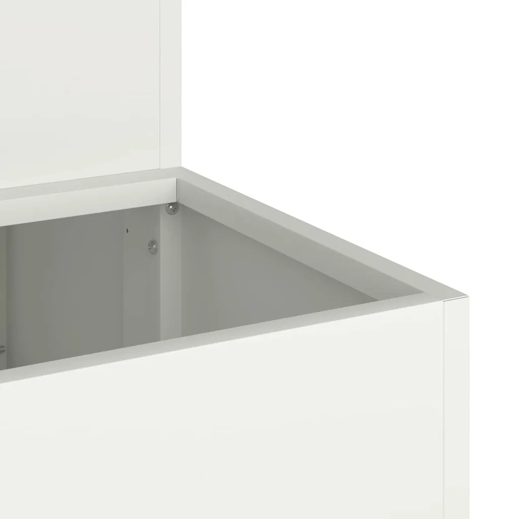 Vaso da giardino Bianco 100 x 60 x 45 cm 865870
