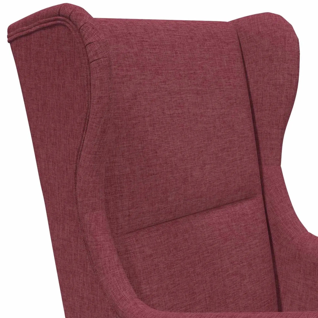Poltrona | Sedia Relax Rosso Vino Tessuto