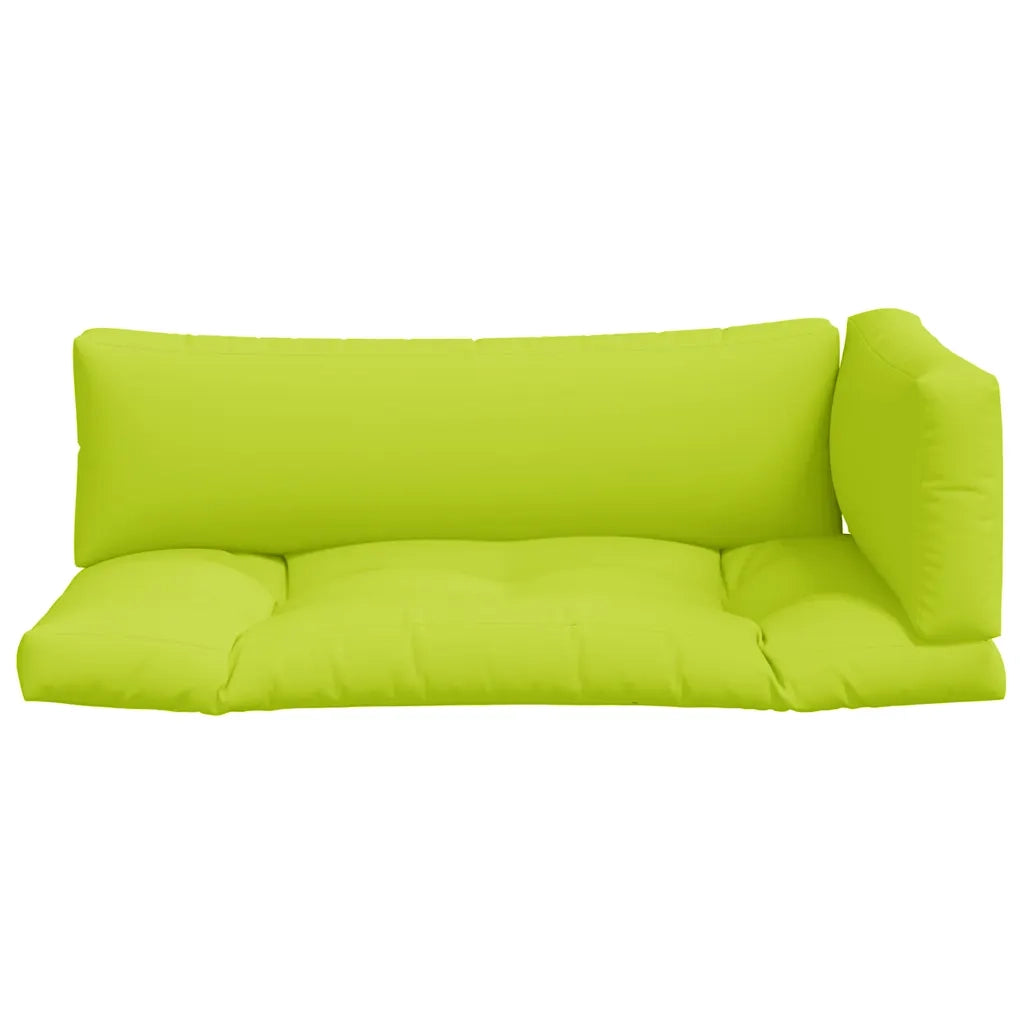Cuscini per Pallet 3 pz Verde Intenso in Tessuto 360955