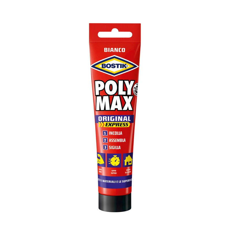 BOSTIK POLYMAX ORIGINAL 165 G BIANCO TUBO  12 PZ