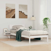 Struttura del letto Bianco 90 x 200 cm Pino massello 873464