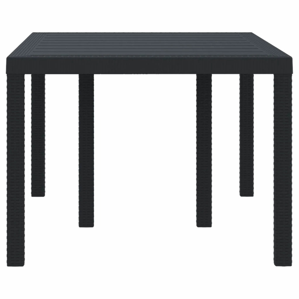 Tavolo da Giardino Antracite 150 x 100 x 73 cm polyrattan 871684