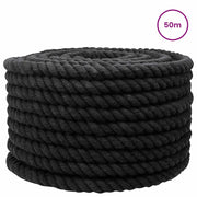 Corda | Fune Nero 2,4 x 2,4 x 5000 cm Cotone