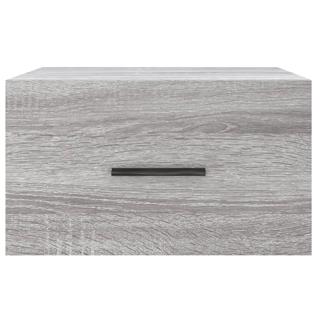 Comodini a Muro 2 pz Grigio Sonoma 35x35x20 cm 829865