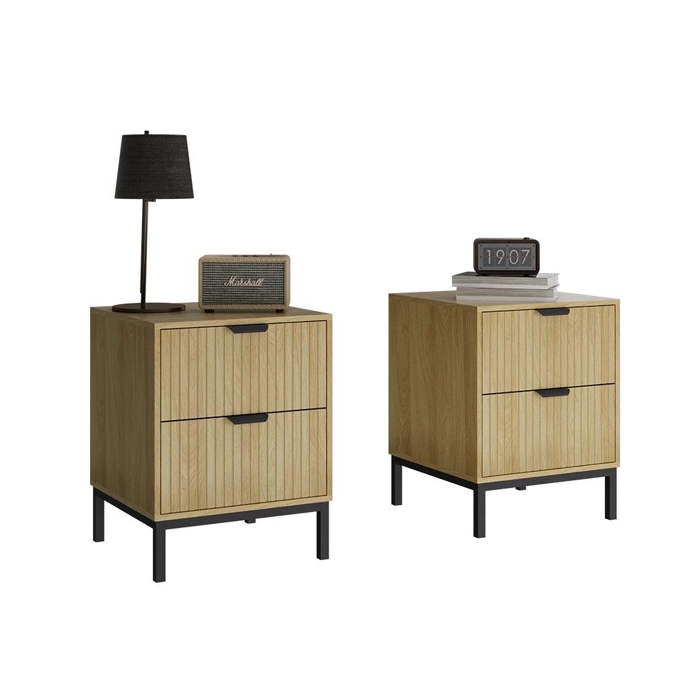 Vicco Comodino Rovere 40 x 52 cm Set di 2