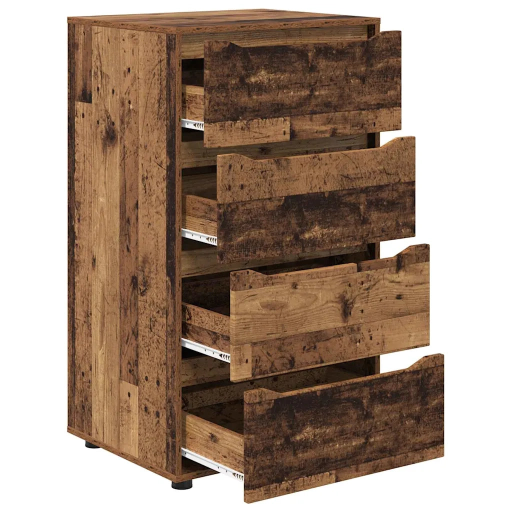 Armadi di Stoccaggio 2 pcs Legno vecchio 60 x 48 x 105 cm