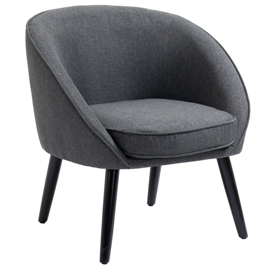 Poltrona Relax Legno Tessuto ¨C Minimal ¨C Grigio