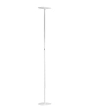 Regina - Piantana a Led rotonda Bianca orientabile in metallo H.180 cm Fabas Luce - Luce a led 35W integrata CCT (3000K-6000K)