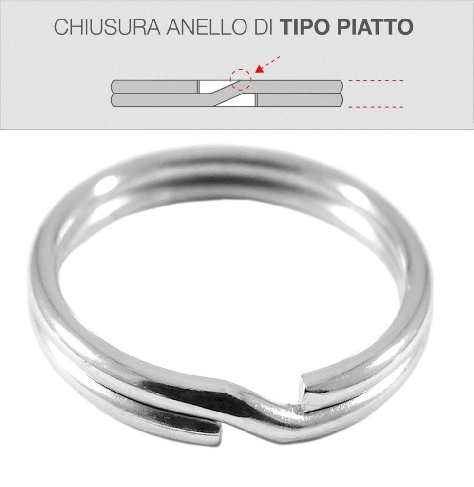 100pz anelli per chiavi mm.30 cod:ferx.19833