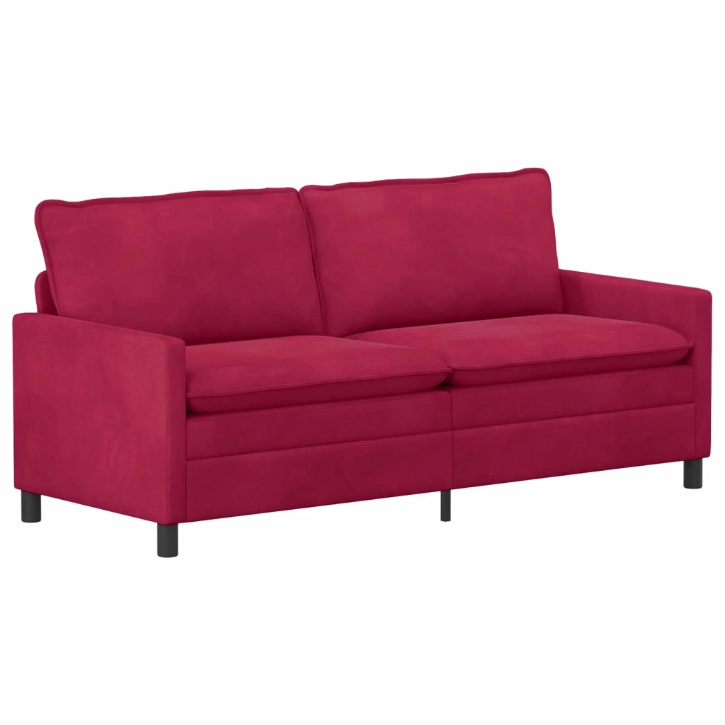 Set di divani 2 pcs Rosso Vino Velluto 3417113