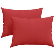 Cuscini da Divano 2 pz | Cuscini per sedie Rosso 70 x 50 cm Tessuto