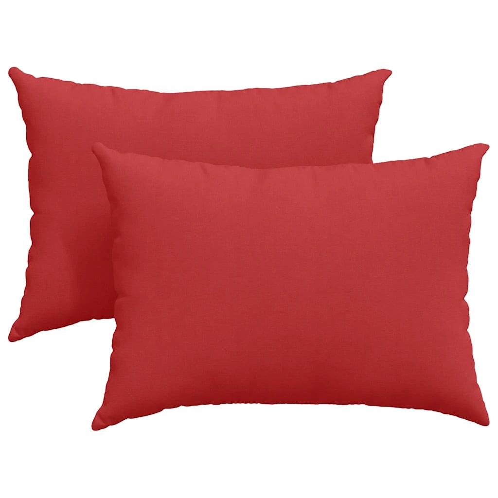 Cuscini da Divano 2 pz | Cuscini per sedie Rosso 70 x 50 cm Tessuto