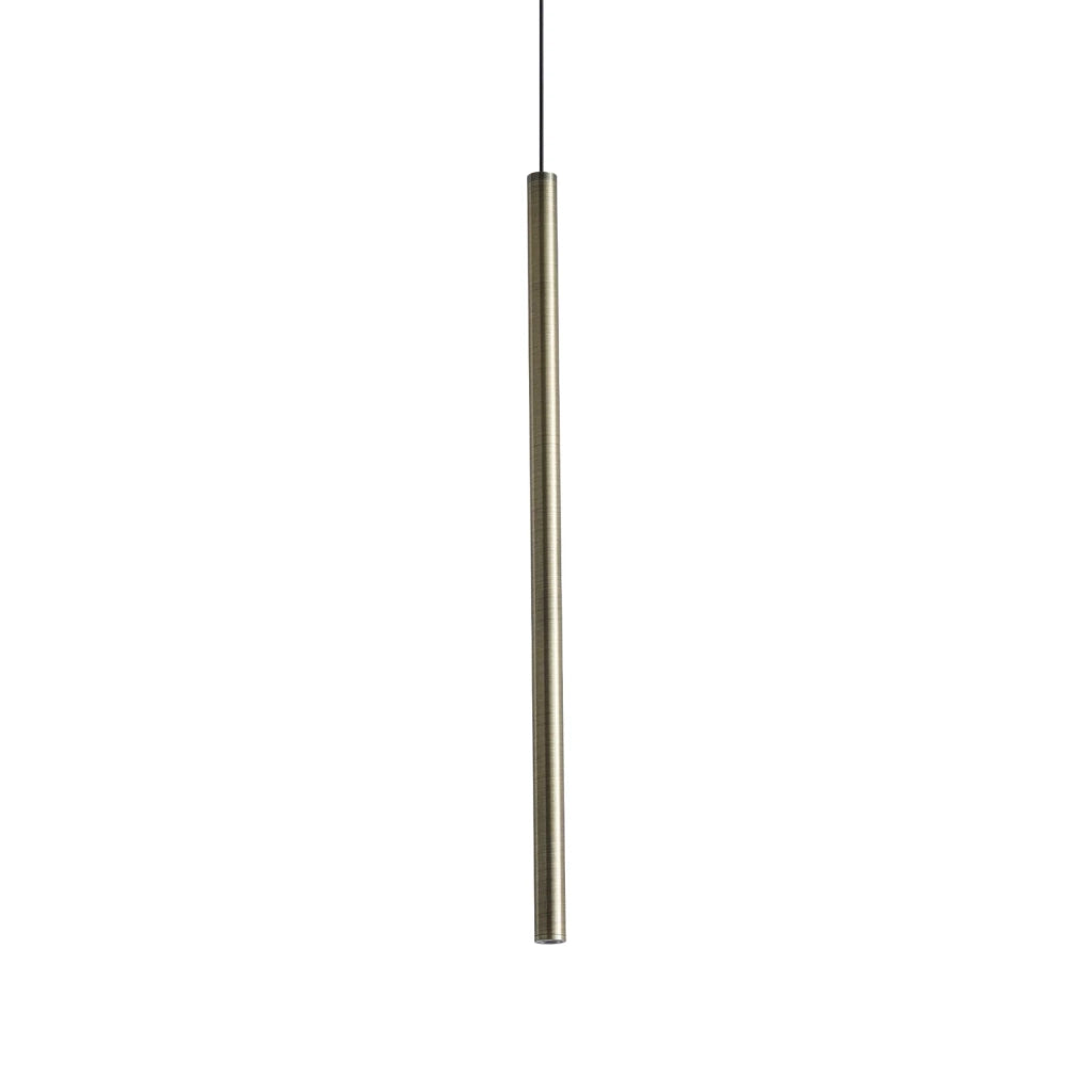 Lampada A Sospensione Look 1 Luce Led Integrato Ottone