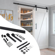 Kit di ferramentaper armadio 2 ante scorrevoli e chiusura soft Flow con binari incassati 2,35 m, pannelli non inclusi,..