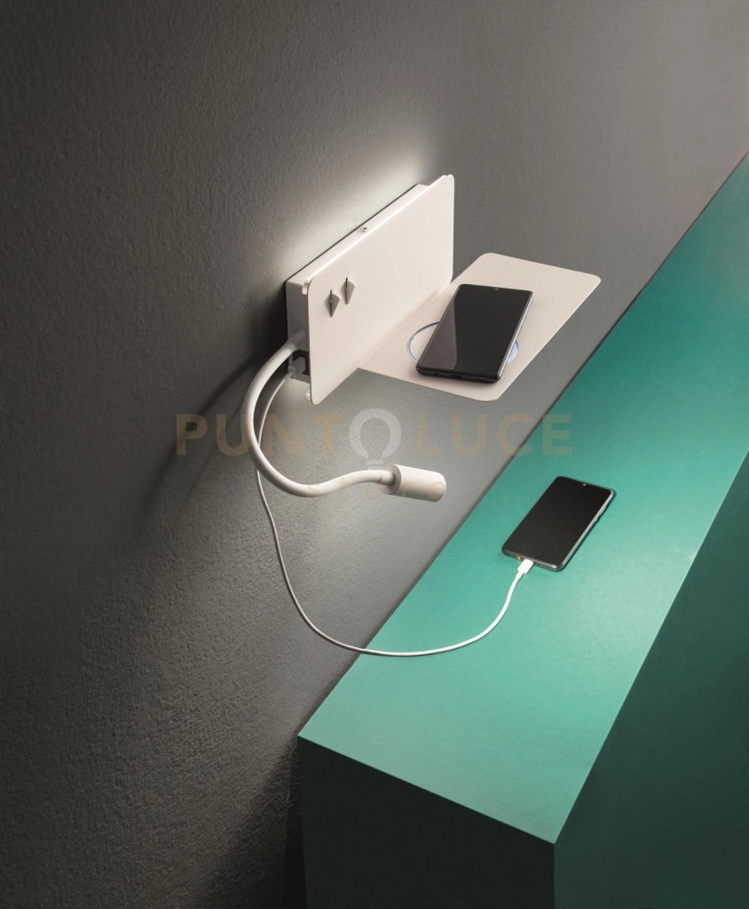 APPLIQUE DA COMODINO FLAT A LED DESTRO BIANCO 3000K 790LM 9W