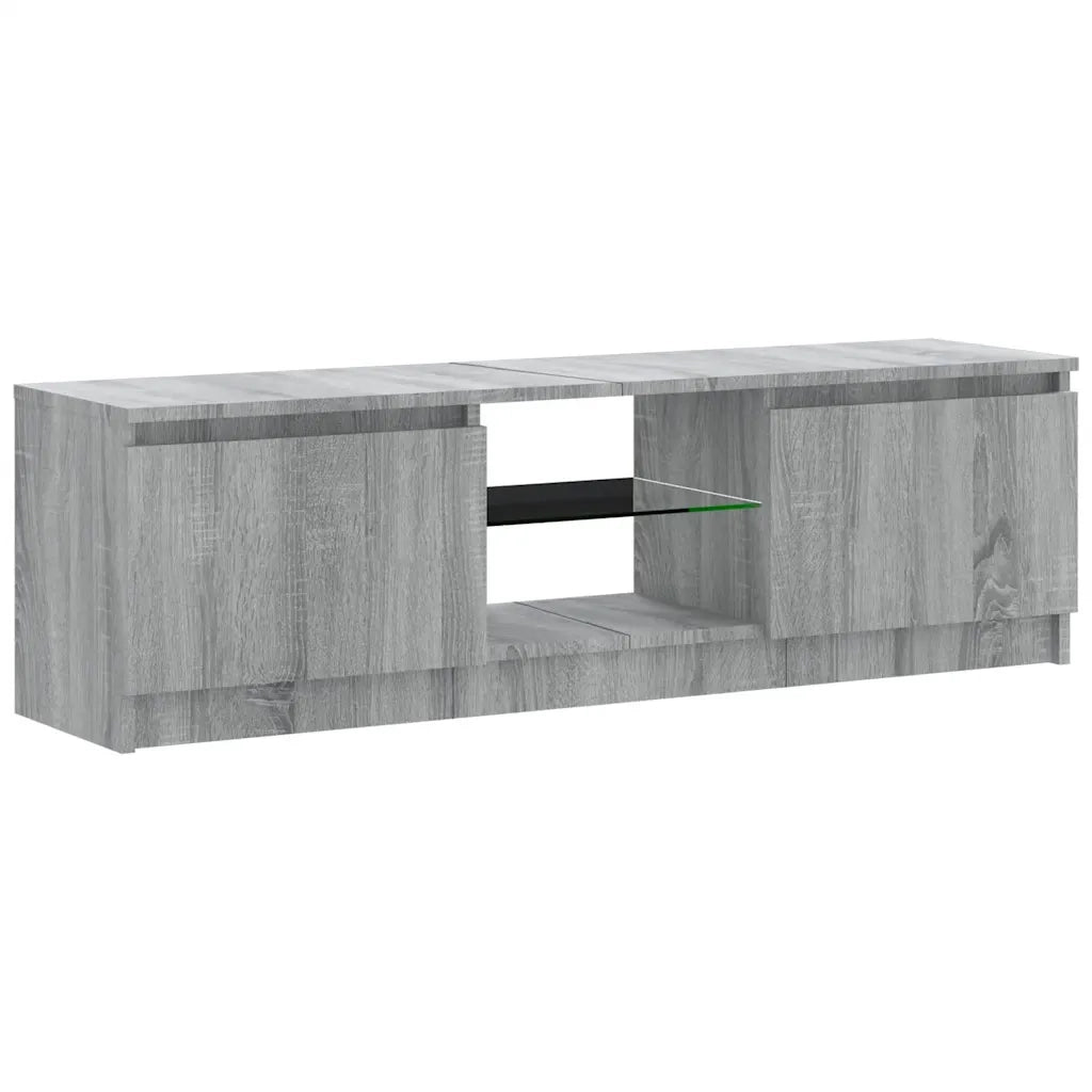 Mobile TV | Armadietto TV | Mobile Porta TV con Luci LED Grigio Sonoma 120x30x36 cm