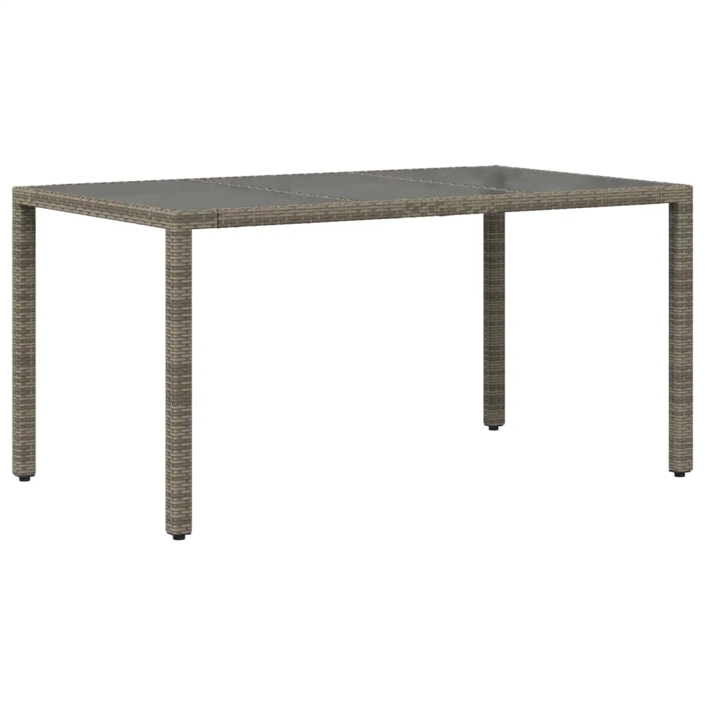 Set da pranzo per esterni 7 pz Grigio polyrattan 3448939