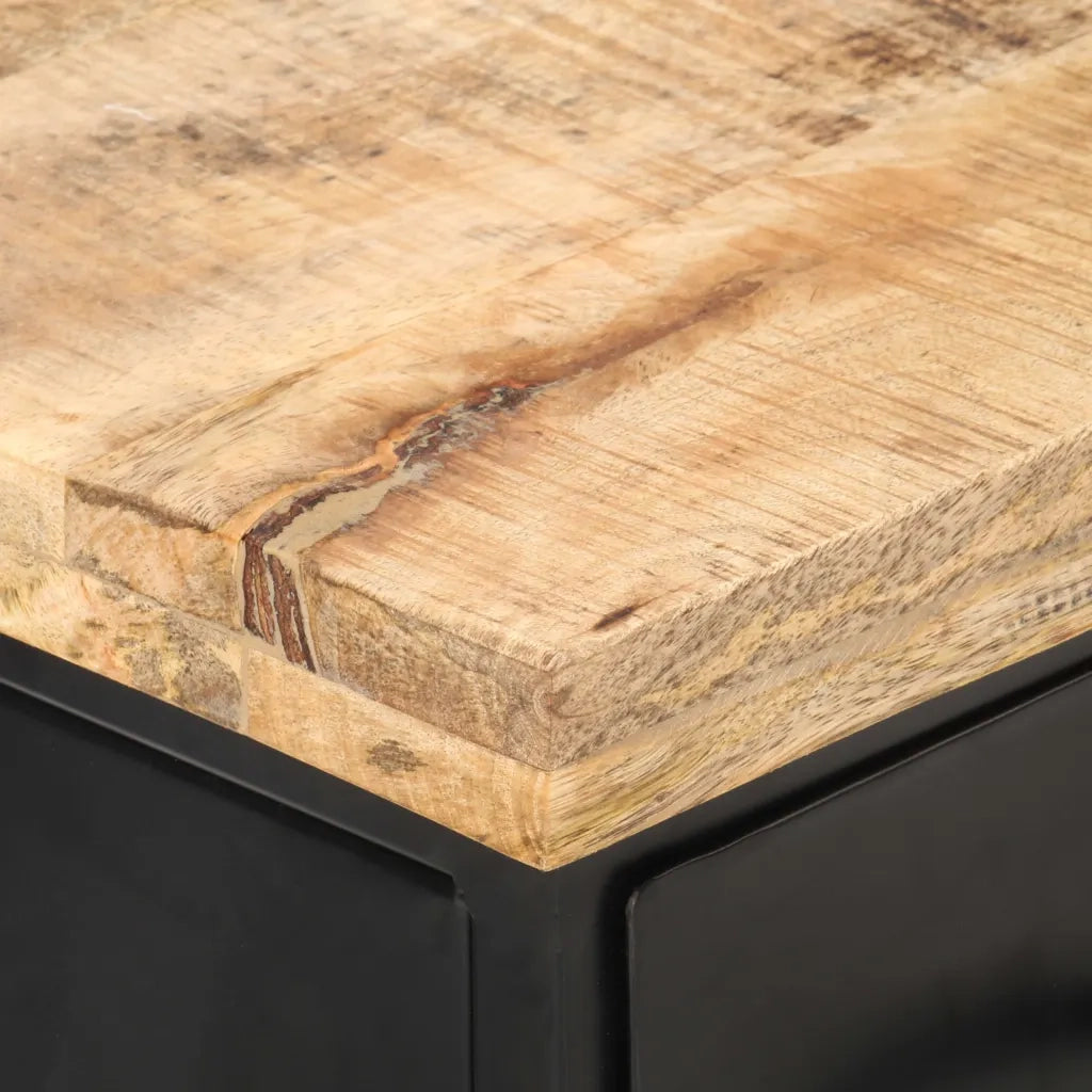 Mobile Porta TV 90x30x41 cm in Legno di Mango Grezzo 320662