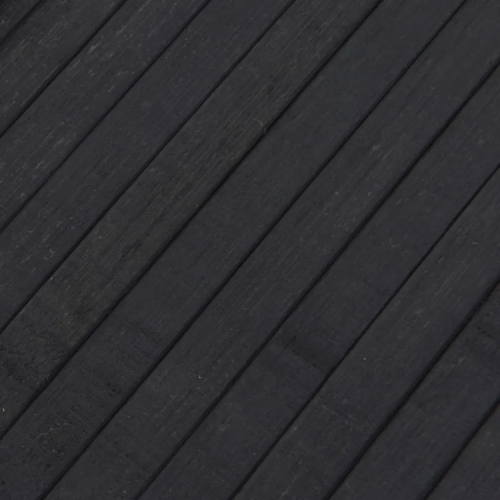 Tappeto Rettangolare Grigio 80x200 cm in Bambù 376910