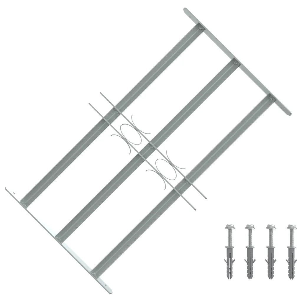 Grate per Finestre Regolabili 3 Barre Trasversali 500-650 mm 141382