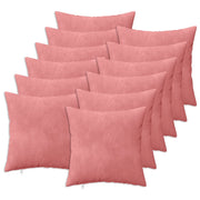 Federa 12 pcs HEERLEN Rosa 50 x 50 cm Velluto 910797