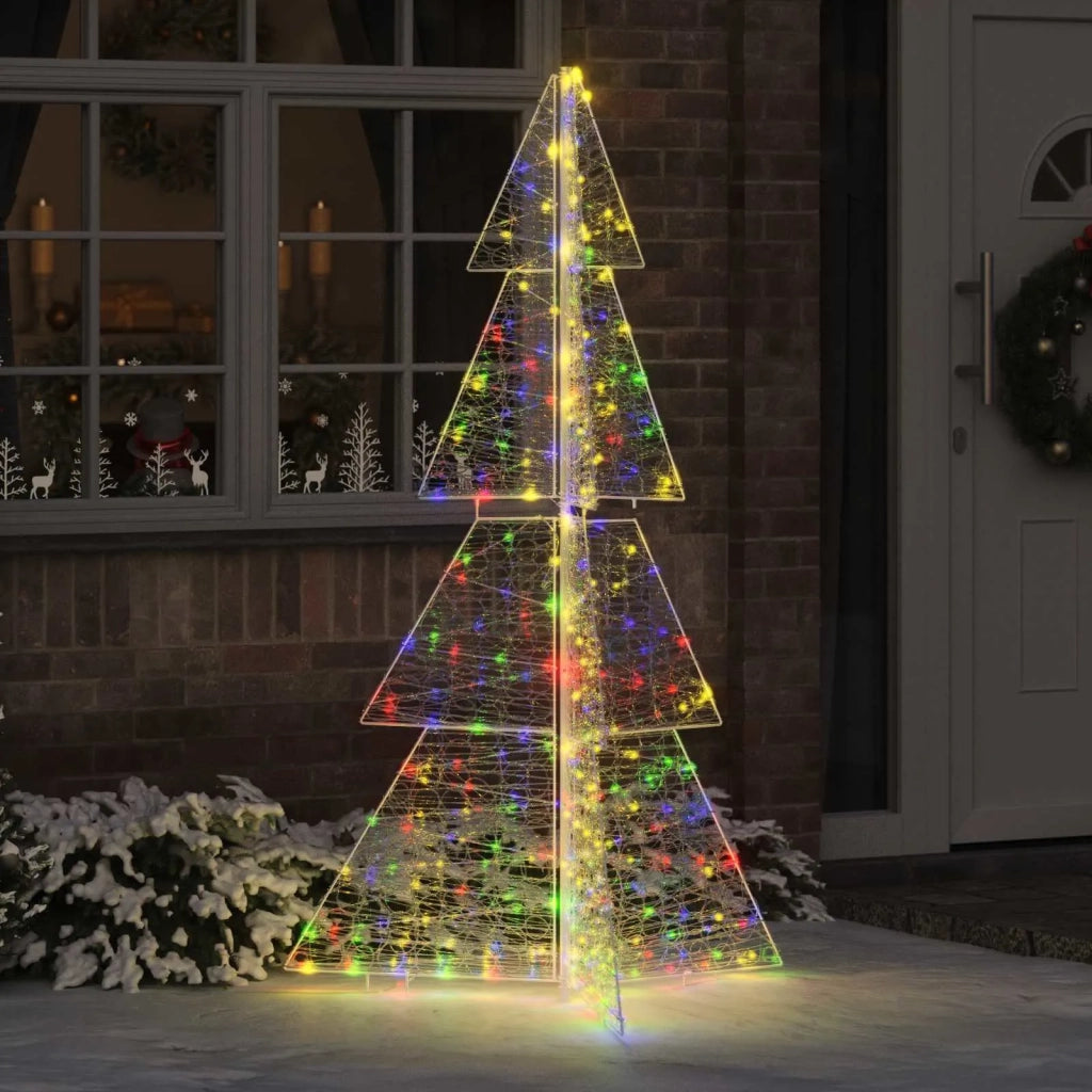 Albero di Natale con 240 LED Multicolore 180 cm Acrilico 42019213