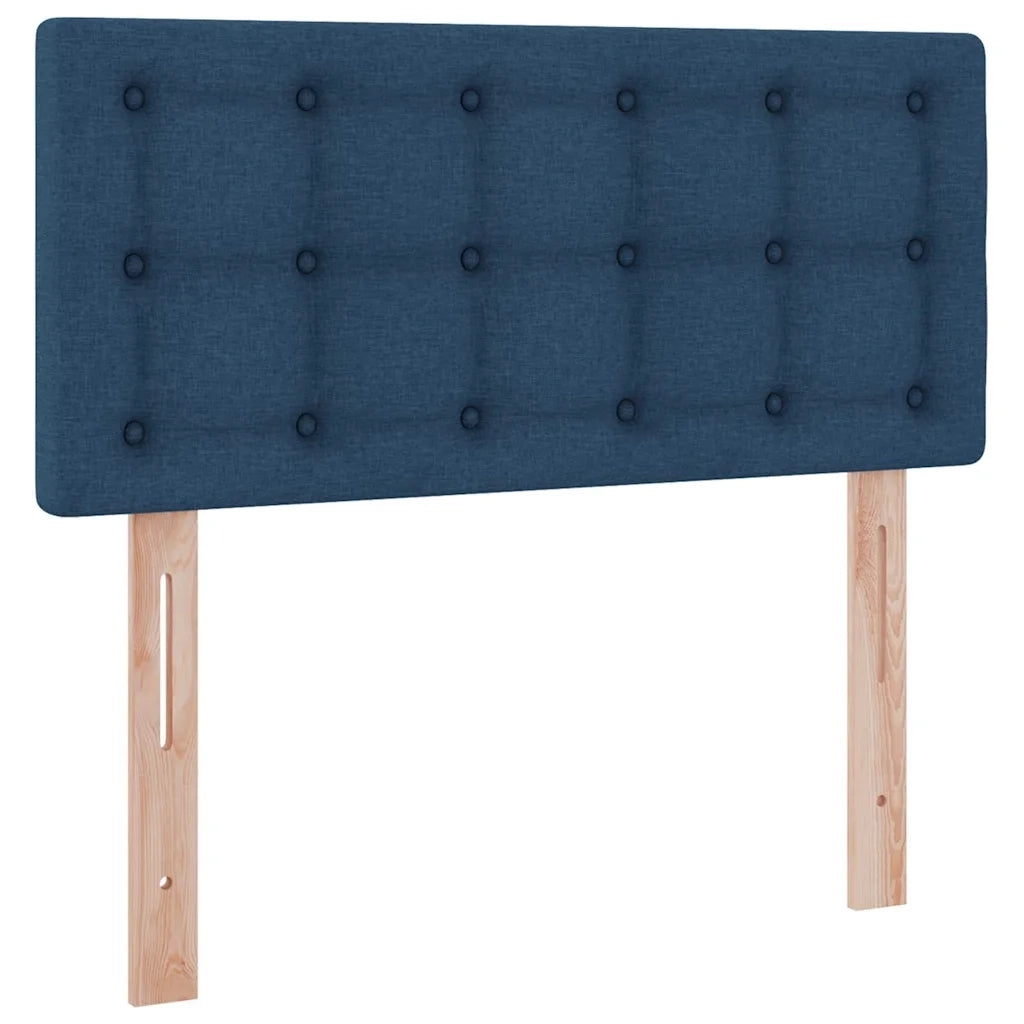 Letto con contenitore e LED con led Blu 90 x 200 cm Tessuto 3371249