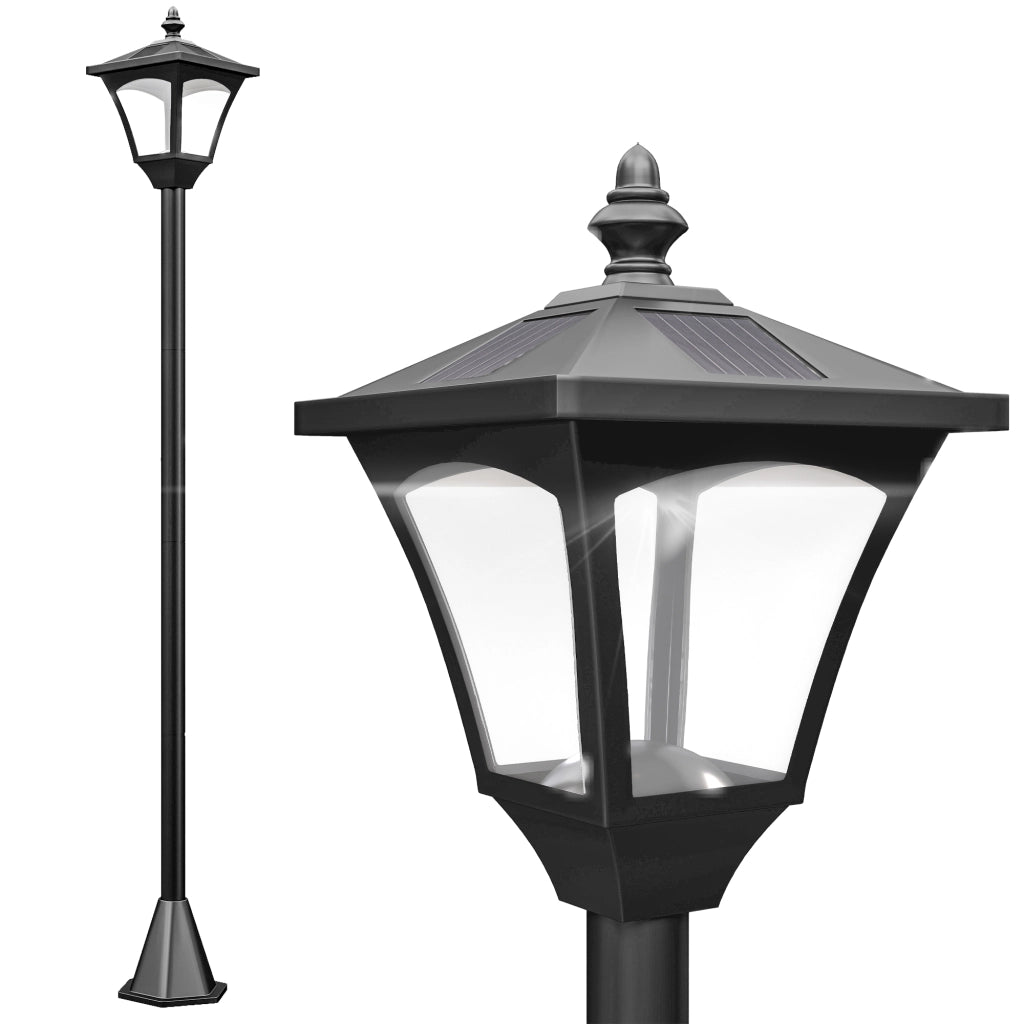 Lampada da Giardino Solare ¨C Minimal ¨C 15x15x120 cm Nero