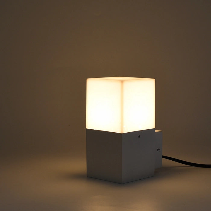 APPLIQUE DA PARETE PER ESTERNO N ALLUMINIO E ACRILICO PER LAMPADINE E27 - DESIGN MODERNO E VERSATILE IDEALE PER INTERNI ED ESTERNI