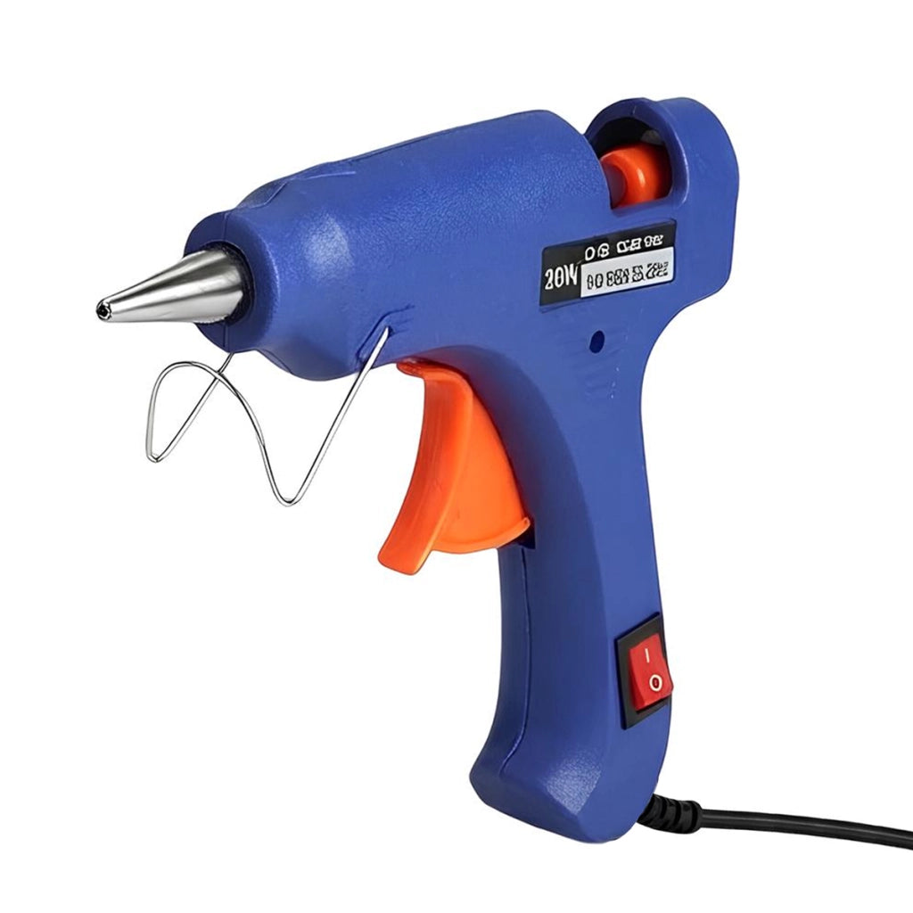 Mini Pistola Colla a Caldo 20W per Bricolage e Decorazione Compatta Blu Avizar