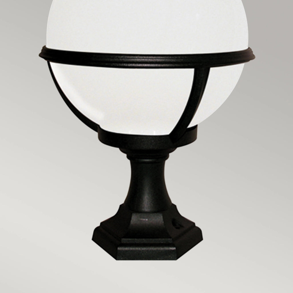 Lampada esterno a stelo nera sfera E27 60W Glenbeigh