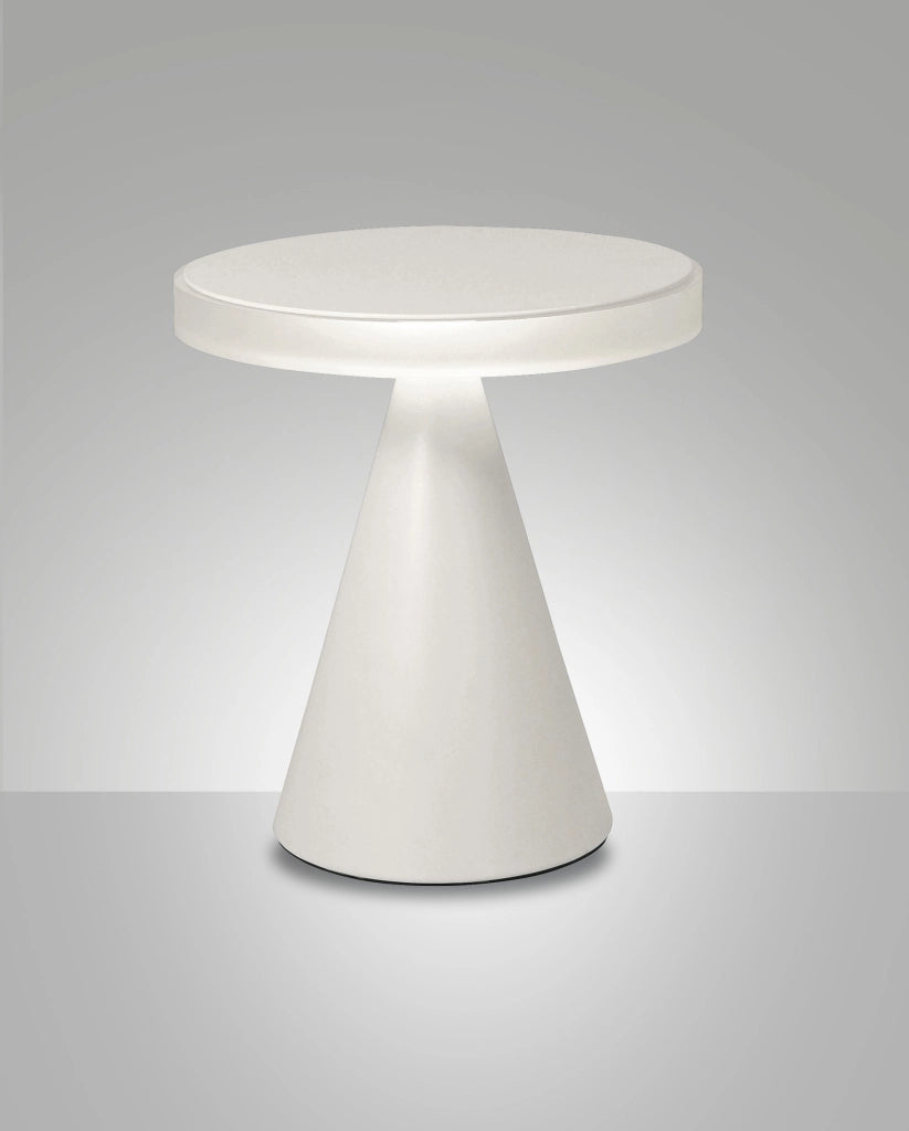 Lampada da tavolo Neutra LED 12W 1260lm 3000K struttura in metallo e metacrilato colore Bianco IP20 - Illuminazione d'interni elegante e moderna