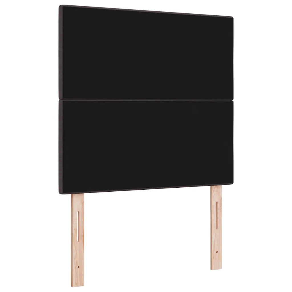 Testiera LED con strisce LED Marrone Scuro 80 cm Tessuto 3338387