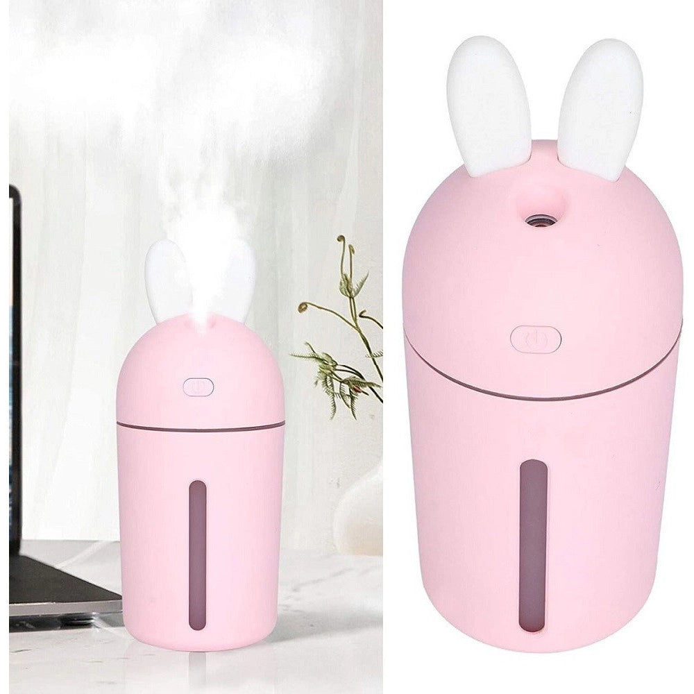 Trade Shop - Diffusore Aromi Umidificatore 35ml/h Usb Luce Notturna Auto Casa Bunny Ny-3010 -