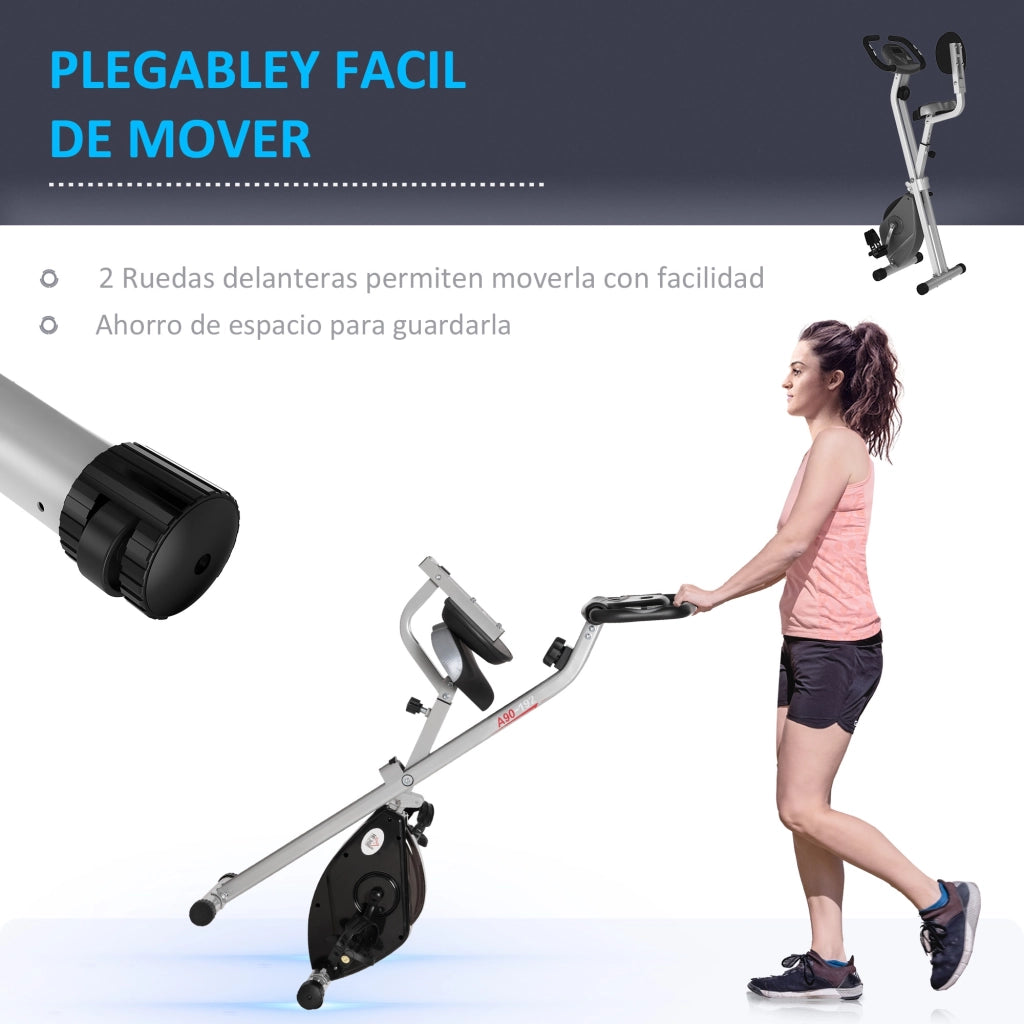 Sedia da Allenamento Pieghevole con Schienale ¨C Minimal ¨C Grigio