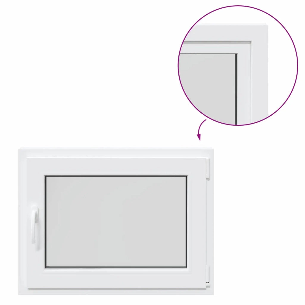 Finestra per Soffitta RISOR Bianco 80 x 70 cm PVC e Vetro 42047200