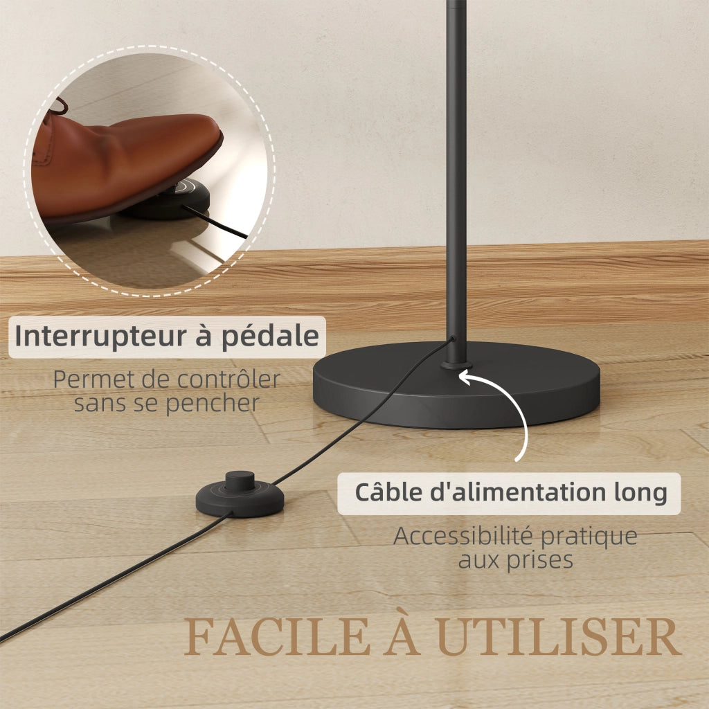 Lampada da terra regolabile ¨C Minimal ¨C nero 160 cm