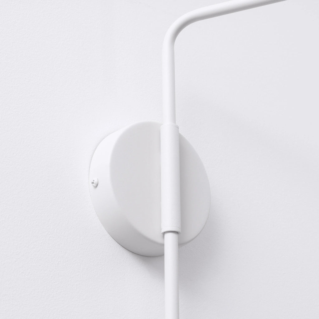 Lampada da parete NOX in acciaio bianco opaco E14 10W LED Design moderno