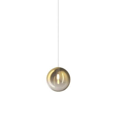 SOSPENSIONE OTTONE SAT. 5 LUCI TONDA VETRI FU + RA + OR + AM + TR 1184OS-S5 T-MC