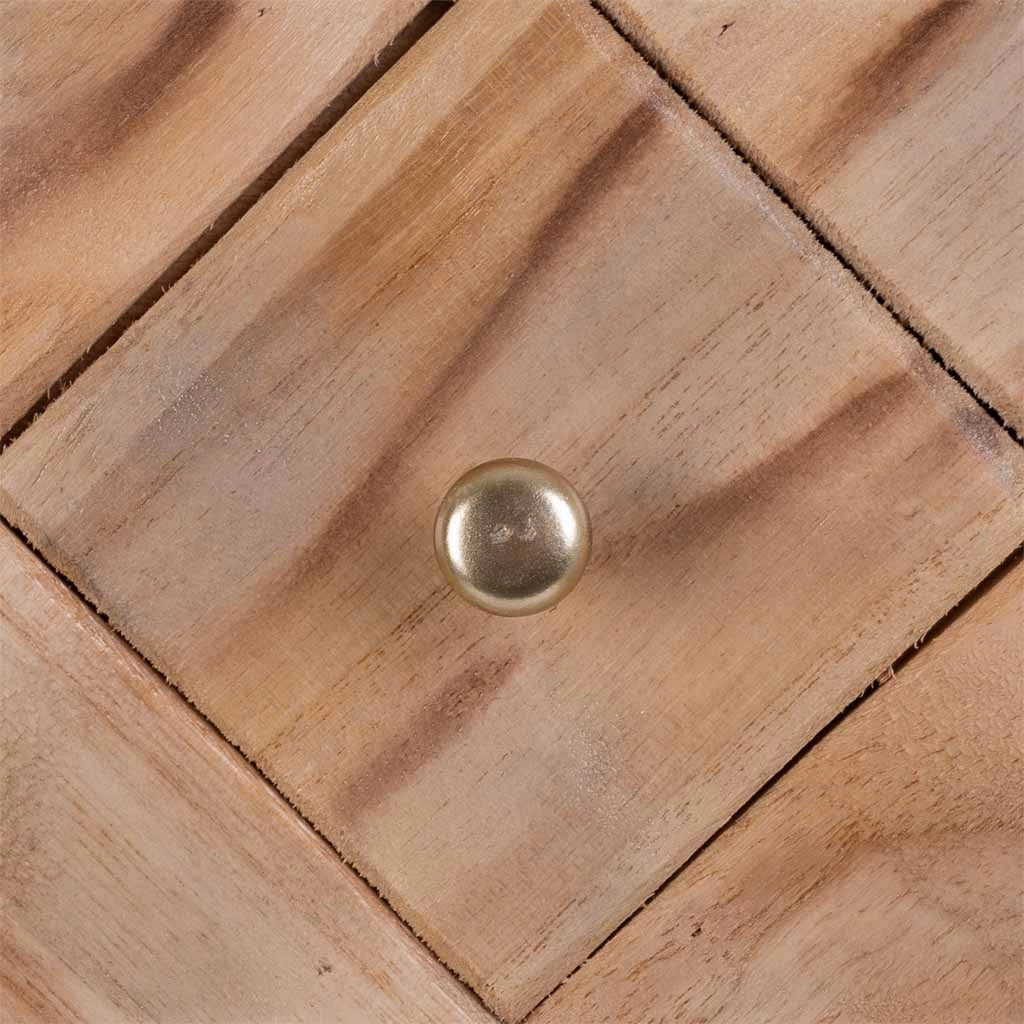 Comodino in legno marrone 40x35x71
