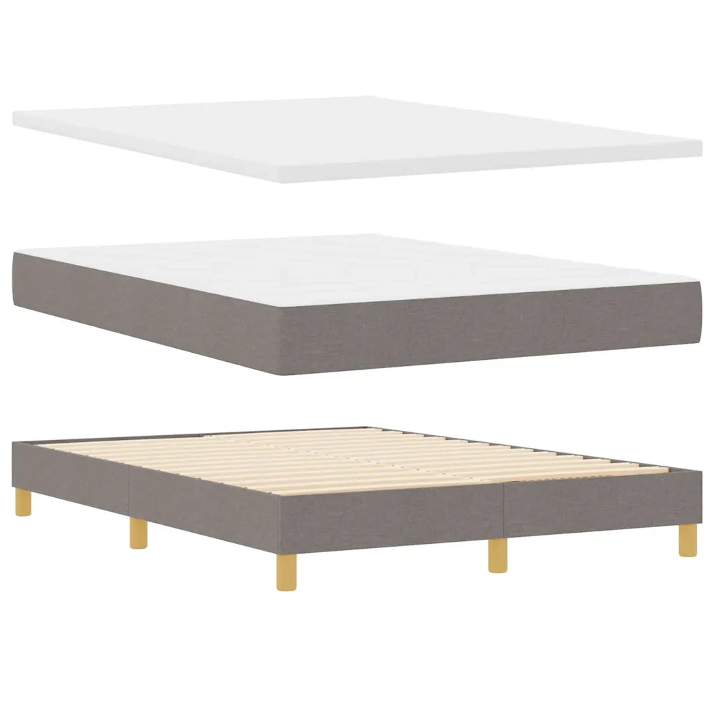 Letto a Sorgente LED con materasso Talpa 140 x 190 cm Tessuto